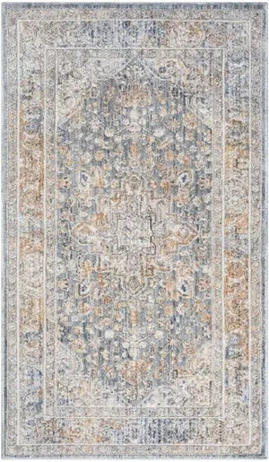 Elegant Heirlooms ELH01 Ivory/Blue Area Rug