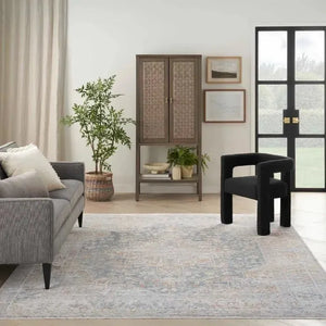 Elegant Heirlooms ELH01 Ivory/Blue Area Rug