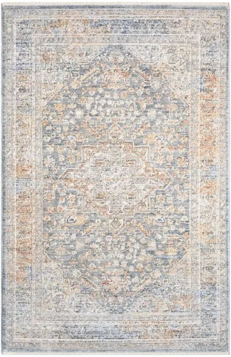Elegant Heirlooms ELH01 Ivory/Blue Area Rug