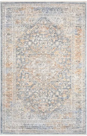 Elegant Heirlooms ELH01 Ivory/Blue Area Rug