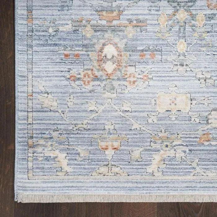Elegant Heirlooms ELH02 Blue/Ivory Area Rug