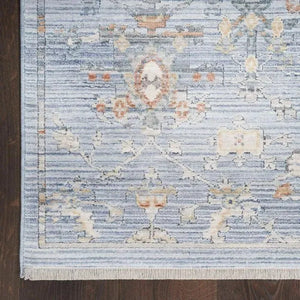 Elegant Heirlooms ELH02 Blue/Ivory Area Rug