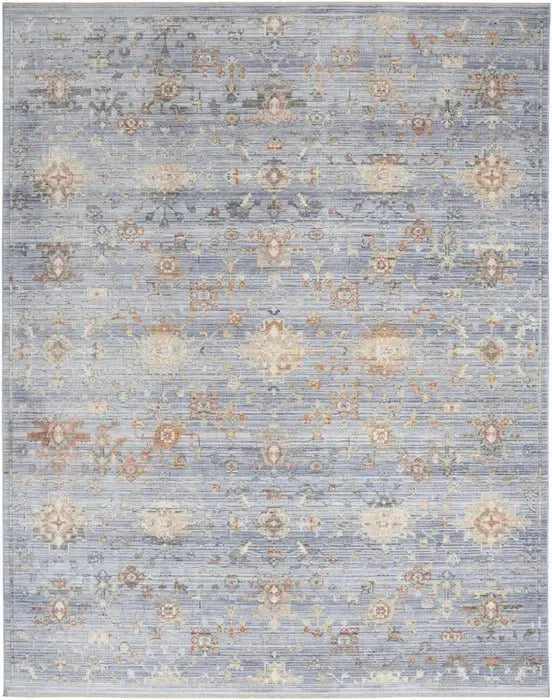 Elegant Heirlooms ELH02 Blue/Ivory Area Rug