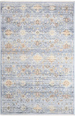 Elegant Heirlooms ELH02 Blue/Ivory Area Rug