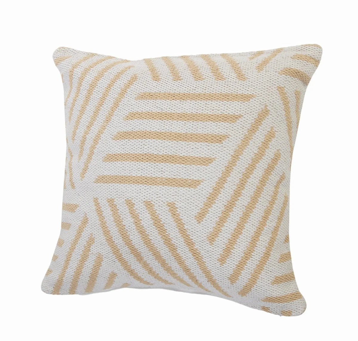 Elemental Lr07551 Tan/White Pillow