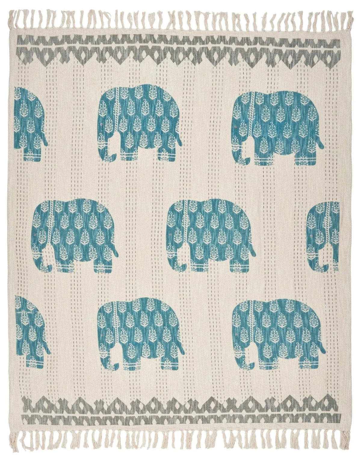 Elephant Crossing LR80138 Throw Blanket