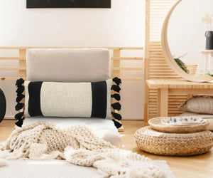Elevate Lr07503 Ivory/Black Pillow