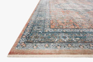 Elise ELI-01 Coral/Blue Rug