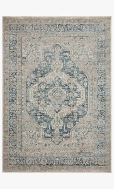 Elise ELI-01 Neutral/Blue Rug