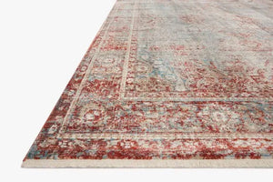 Elise ELI-04 Sky/Red Rug