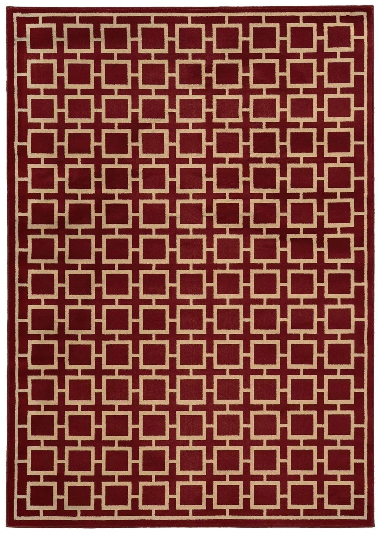 Ella 3885A Red Beige Rug