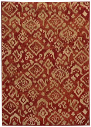 Ella 5113D Red Beige Rug