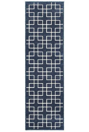 Ellerson 6140B Navy Ivory Rug