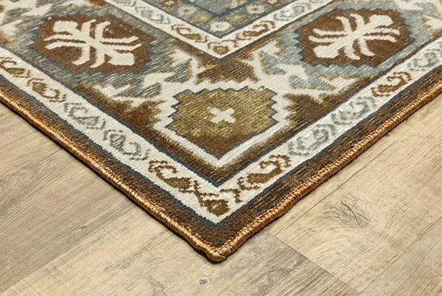 Ellington ELL03 Rust/Blue Rug