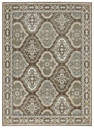 Ellington ELL03 Rust/Blue Rug