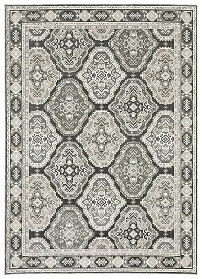 Ellington ELL04 Grey/Ivory Rug