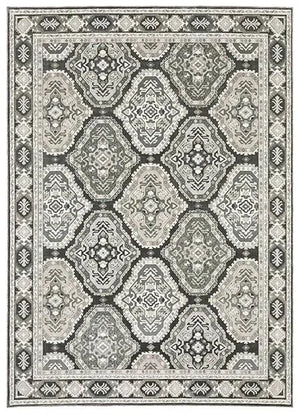 Ellington ELL04 Grey/Ivory Rug