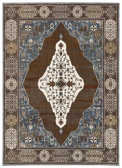 Ellington ELL06 Rust/Blue Rug