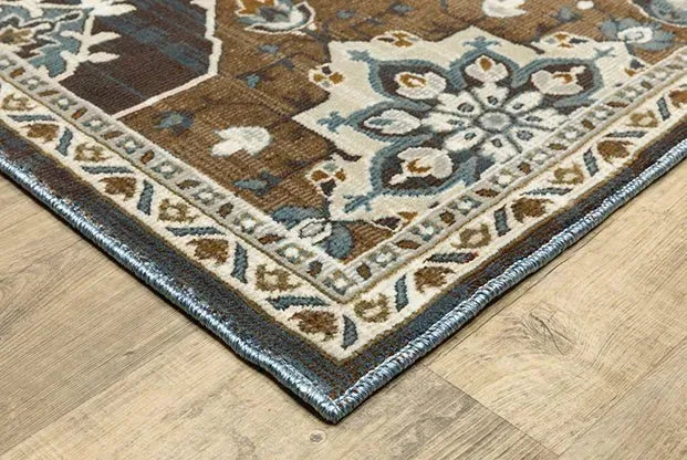 Ellington ELL07 Rust/Blue Rug