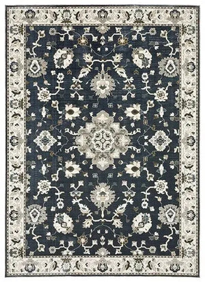 Ellington ELL08 Beige/Blue Rug