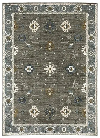 Ellington ELL09 Grey/Blue Rug