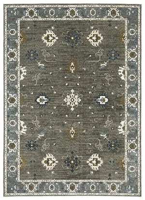 Ellington ELL09 Grey/Blue Rug