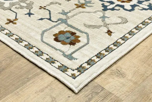 Ellington ELL10 Ivory/Blue Rug