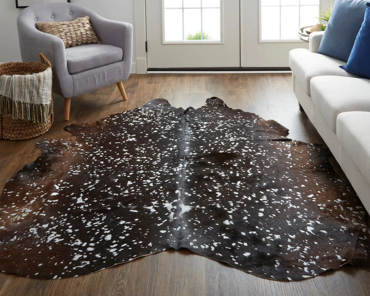 Ellyse ELLRAIND Silver/Brown Rug
