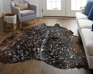 Ellyse ELLRAIND Silver/Brown Rug