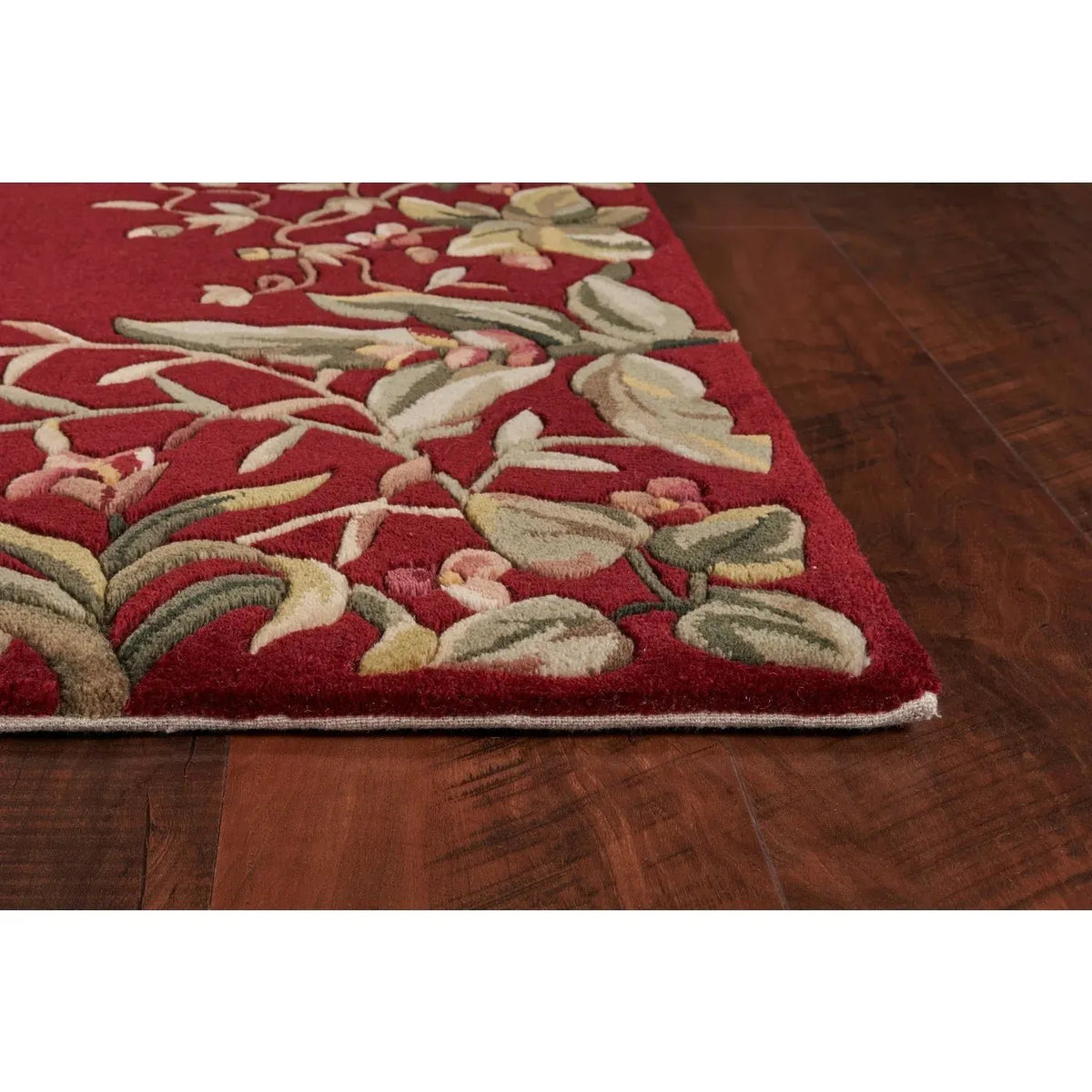 Emerald 9017 Tropical Border Ruby Rug