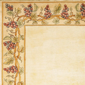 Emerald 9058 Grapes Border Ivory Rug
