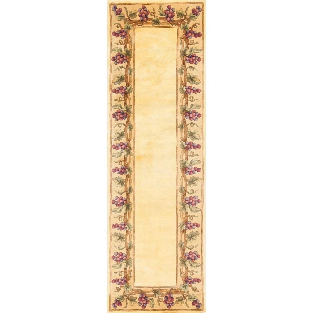 Emerald 9058 Grapes Border Ivory Rug