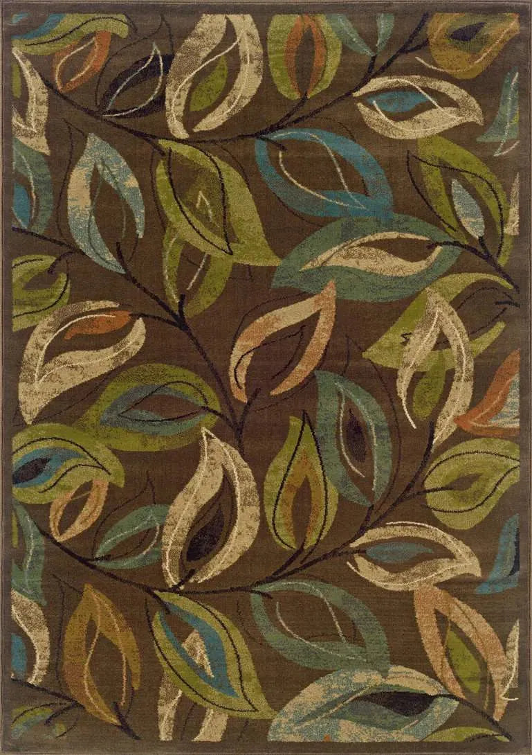 Emerson 1999A Brown/ Green Rug