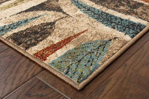 Emerson 2031A Ivory/ Brown Rug