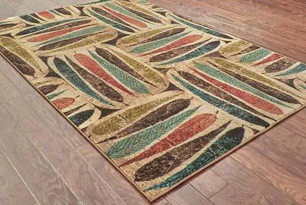 Emerson 2031A Ivory/ Brown Rug