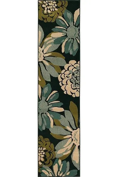 Emerson 2819A Teal/ Ivory Rug