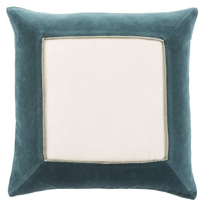 Emerson Ems01 Hendrix Teal Cream Pillow