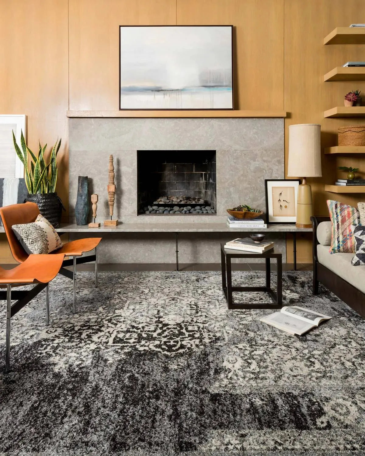 Emory EB 01 Black / Ivory Rug