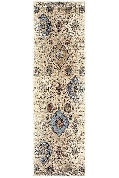 Empire 28W Ivory/ Blue Rug