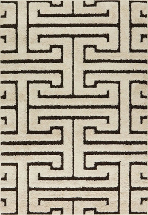 Enchant EN 28 Ivory / Dark Brown Rug