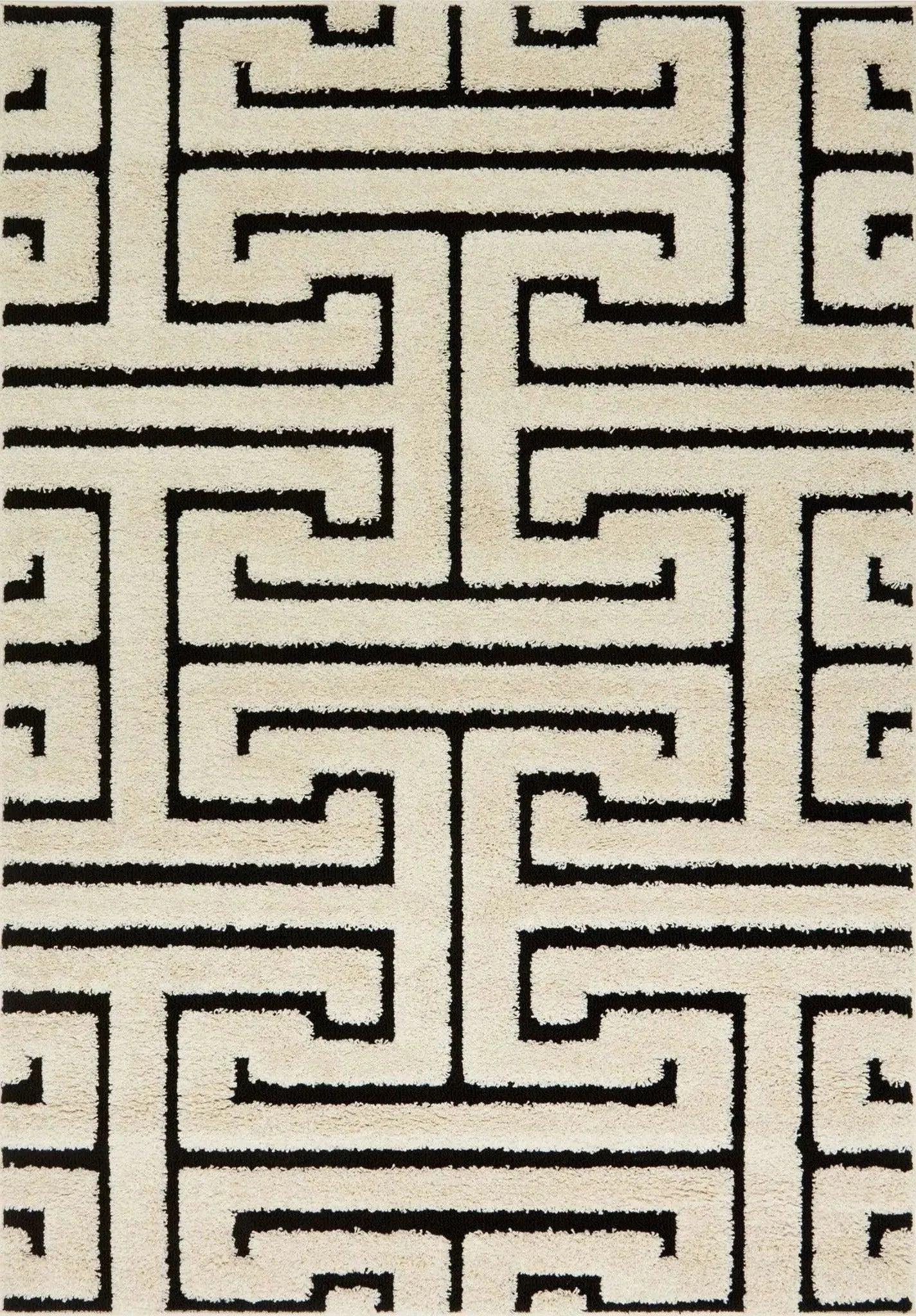 Enchant EN 28 White / Black Rug