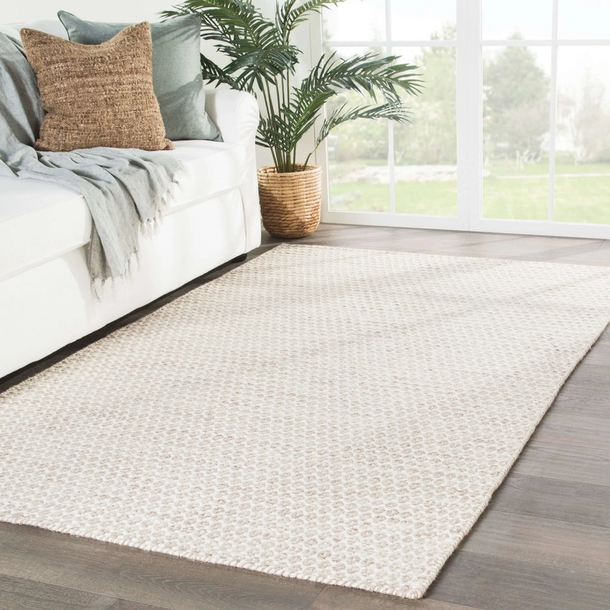 Enclave ENC04 Pompano Snow White/Nougat Rug
