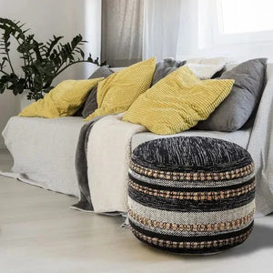 Enigma 34043BLK Black Pouf