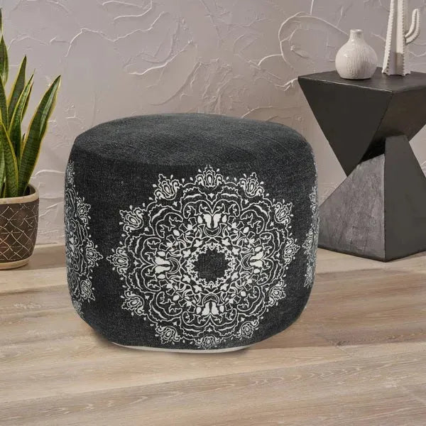 Enigma 34047BLK Black Pouf