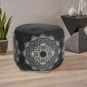 Enigma 34047BLK Black Pouf