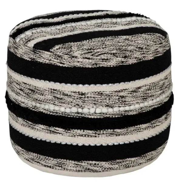 Enigma 99718BKN Black/Natural Pouf