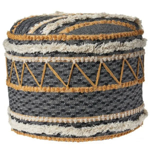 Enigma 99767BKN Black/Natural Pouf