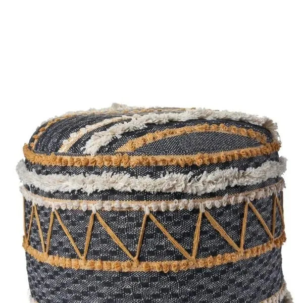 Enigma 99767BKN Black/Natural Pouf