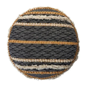 Enigma 99767BKN Black/Natural Pouf