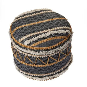 Enigma 99767BKN Black/Natural Pouf